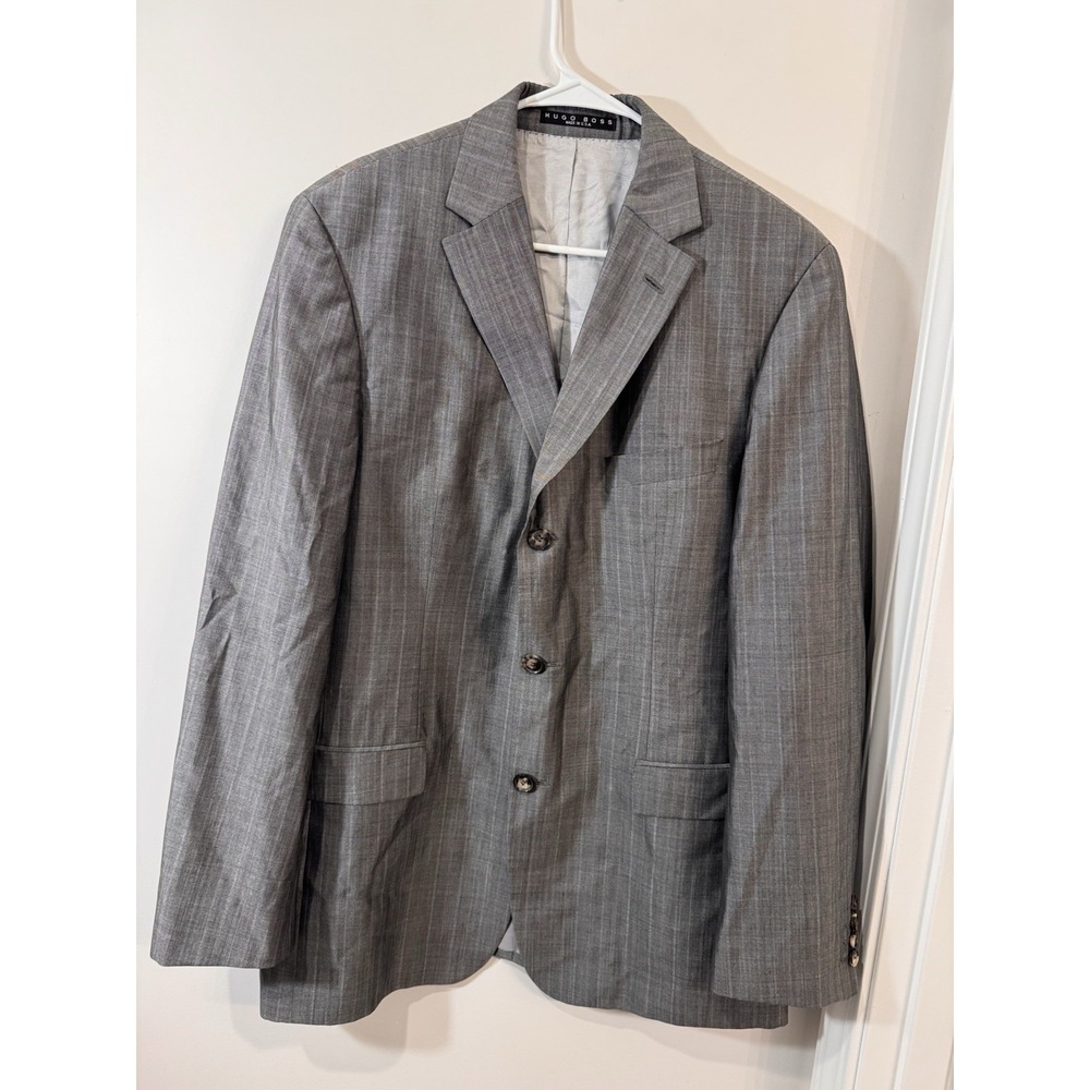 Hugo Boss‎ Men's Gray Silk/Wool Blend Blazer - Size 40R